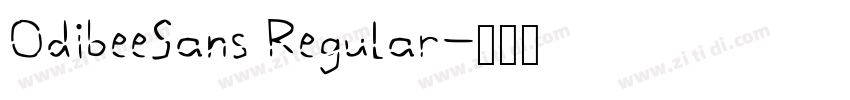 OdibeeSans Regular字体转换